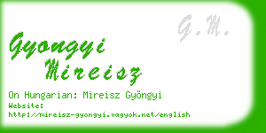gyongyi mireisz business card
