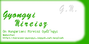 gyongyi mireisz business card